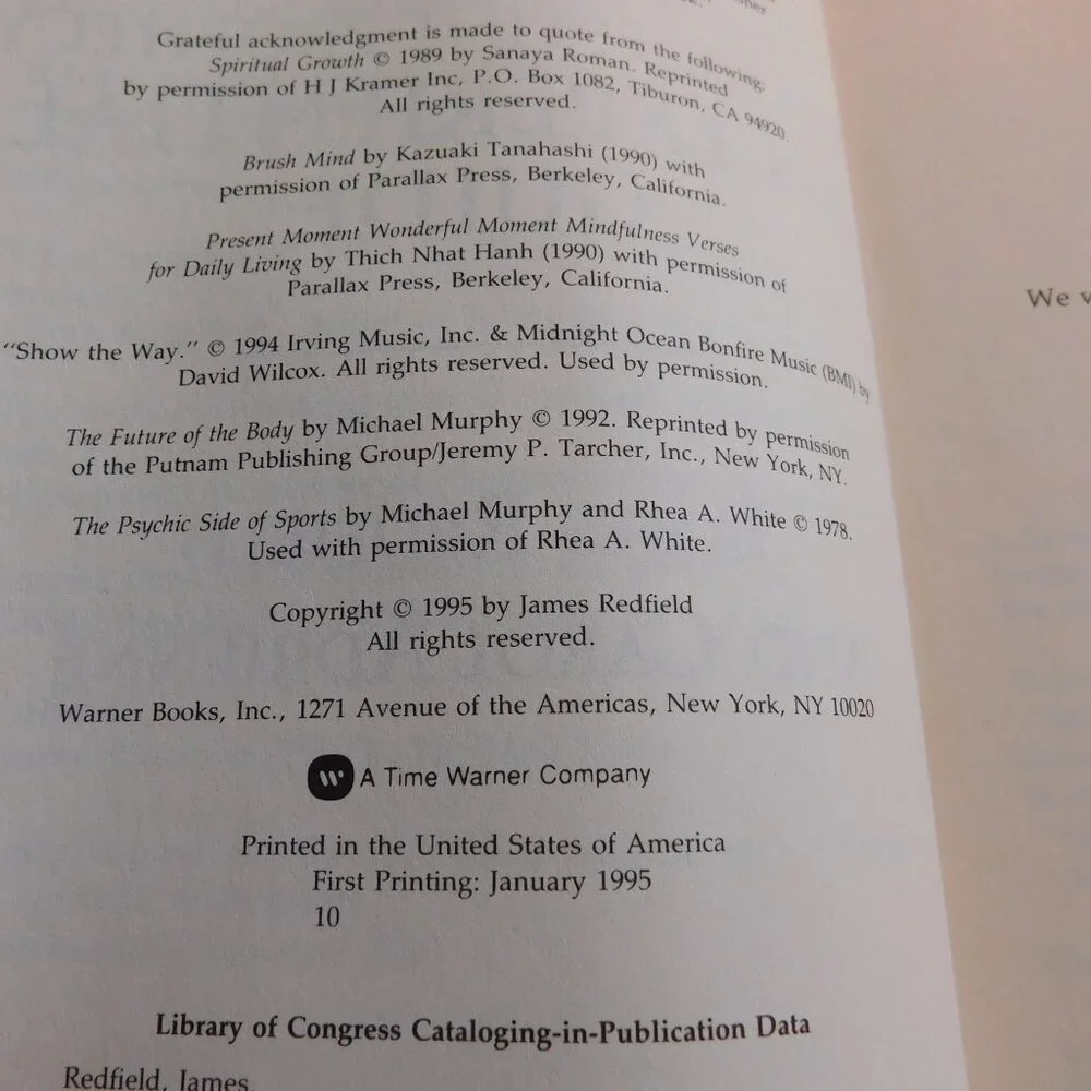 The Celestine Prophecy an Experiential Guide by James Redfield Book